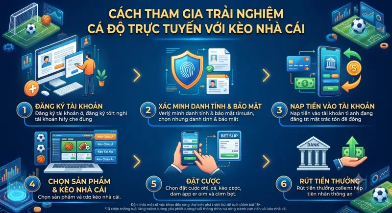 Cách tham gia trải nghiệm cá độ trực tuyến với kèo nhà cái